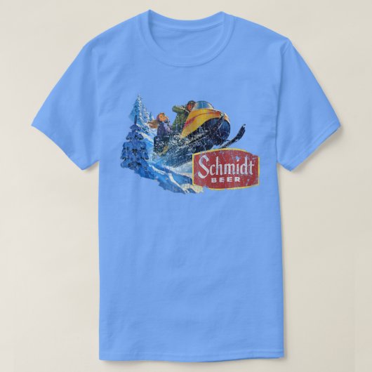 シュミットビールスノーモービル Tシャツ (デザイン正面)