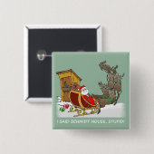 シュミツトの家のおもしろいなクリスマスボタン 缶バッジ (正面&裏面)