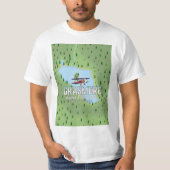 シュムブルクカザフスタン旅行ポスター Tシャツ (正面)