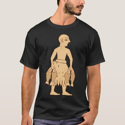 シュメール人の魚人 Tシャツ (正面)
