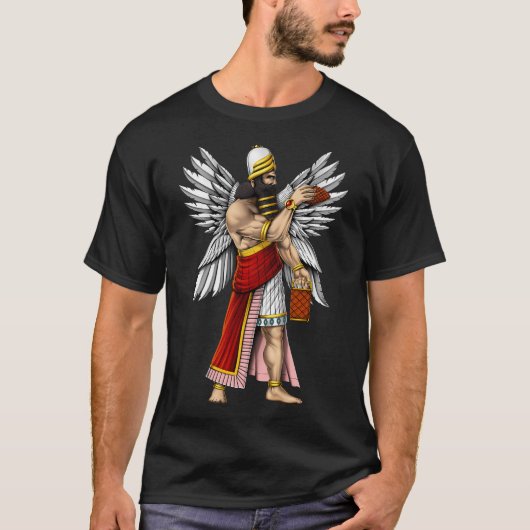 シュメール神エンキ Tシャツ (正面)