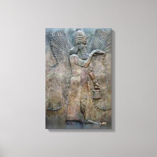 シュメール錠キャンバスDMTスピリチュアルグラフィティ キャンバスプリント (正面)