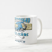 シュモクザメのゴルフクラブ コーヒーマグカップ (正面右)