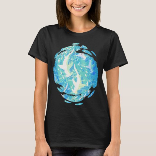 シュモクザメの回遊 Tシャツ (正面)