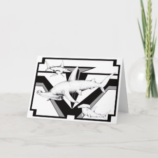 シュモクザメの挨拶状 カード