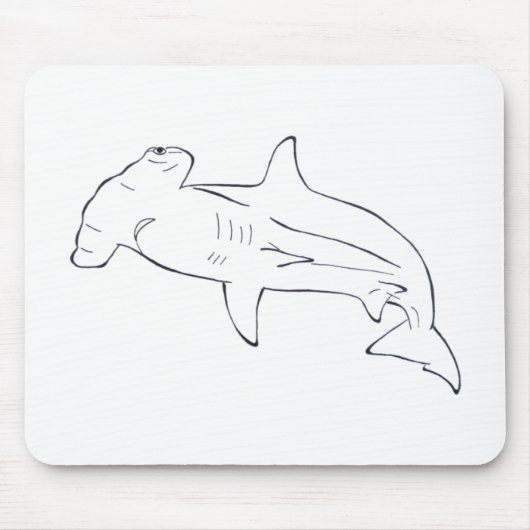シュモクザメのmousepad マウスパッド (正面)
