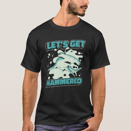 シュモクザメ ハンマーヘッドシャーク Tシャツ (正面)