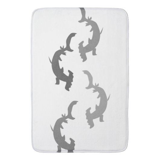 シュモクザメ バスマット (正面縦)