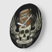 シュライナースカル動揺して時計 ラージ壁時計 (傾斜)