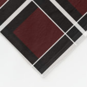 シュライナー大学タータンチェック フリースブランケット (角)
