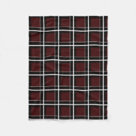 シュライナー大学タータンチェック フリースブランケット