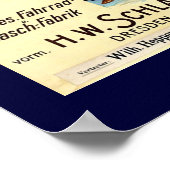 シュラディッツ・ファールダーヴィンテージ自転車ポスター ポスター (角)