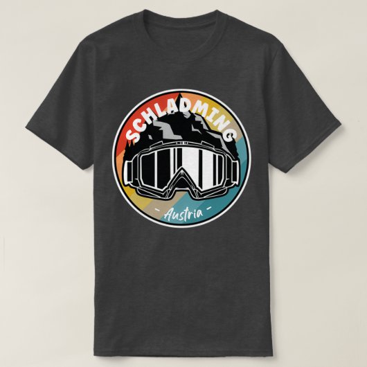 シュラドミンオーストリアでスキー1 Tシャツ (デザイン正面)