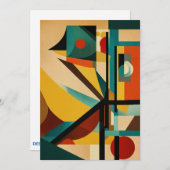 「シュラリストバウハウス招待状」 招待状 (正面/裏面)