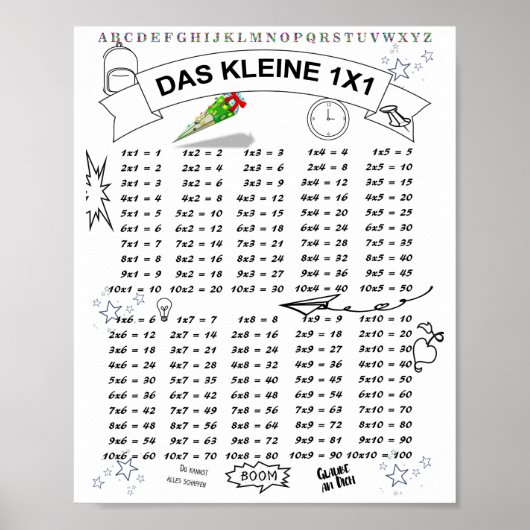 シュランファン・クライネス1x1レクネン・ラーネン ポスター (正面)