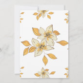 シュリサタナラヤンポウジャヒンズーインディアンスタイル花 招待状 (裏面)