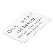 シュリヒトヨハン・ハインリッヒVoss Zitat Gut sein マグネット (左側)