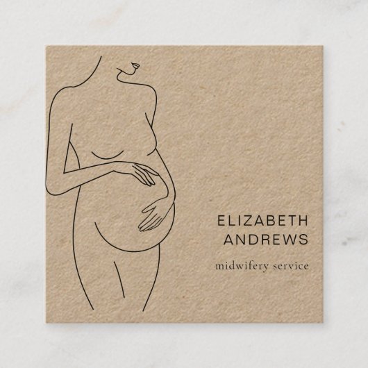 シュリヒト・モダンVisitenkarteシュヴァンゲール スクエア名刺 (正面)