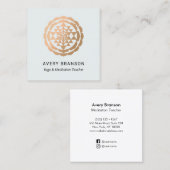 シュリヤントラヨガメディテーション先生 スクエア名刺 (正面/裏面)