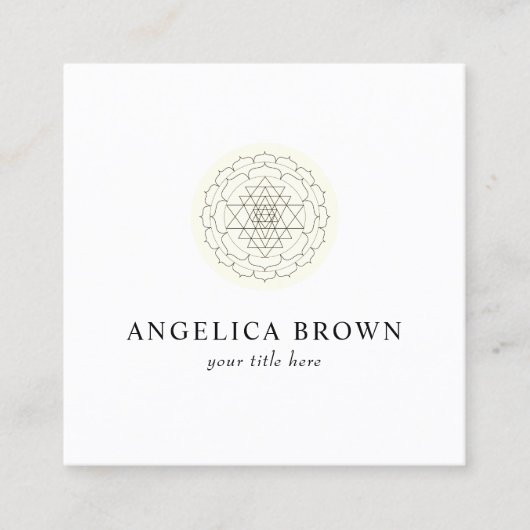 シュリヤントラ名刺 スクエア名刺 (正面)