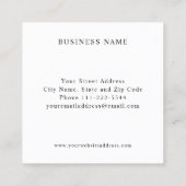 シュリヤントラ名刺 スクエア名刺 (裏面)