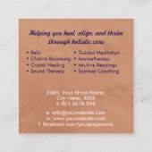 シュリヤントラ – スリヤントラ – シュリチャクラ – 銅 スクエア名刺 (裏面)