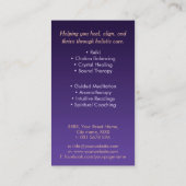 シュリヤントラ – スリヤントラ – シュリチャクラ – 銅 名刺 (裏面)