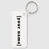 シュリュッセランナーガーシュワルツヴァイスミットディネムナメン キーホルダー (裏面)