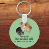 シュリュッセランハネガー「アイレデールテリア」 キーホルダー (正面)