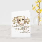 シュリーウ引用文のチーミング(金ゴールド版) カード (黄色い花)