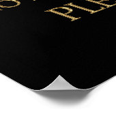 シュリーウ引用文のチーミング(金ゴールド版) ポスター (角)