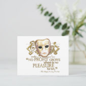 シュリーウ引用文のチーミング(金ゴールド版) ポストカード (スタンド正面)