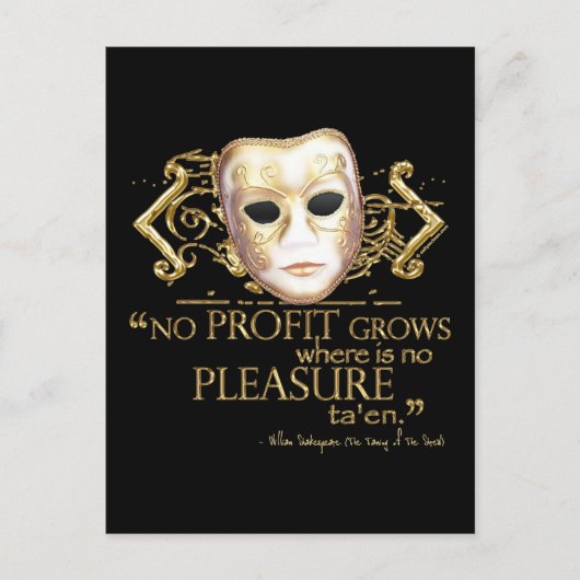 シュリーウ引用文のチーミング(金ゴールド版) ポストカード (正面)