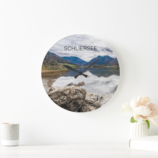 シュリーゼバヴァリアレイクドイツパノラマスーベリーホテル ラージ壁時計 (ホーム)