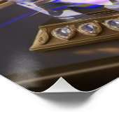 シュリー・ガネシャ卿クリスタル&ダイヤモンド彫刻 ポスター (コーナー)