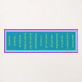 シュリ付きラベンダー ヨガマット (裏面(横))