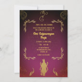 シュリ・サタナラヤンポハ・ヒンドゥー 招待状 (正面)