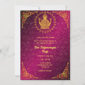 シュリ・サタナラヤンポハ・ヒンドゥー 招待状 (正面)