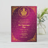 シュリ・サタナラヤンポハ・ヒンドゥー 招待状 (スタンド正面)