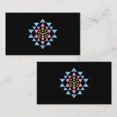 シュリYantra仏教の瞑想聖幾何学ゼ 名刺 (正面/裏面)