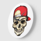 シュルキャップ赤 ラージ壁時計 (傾斜)