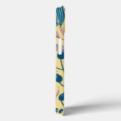 シュルスタイリッシュレアルな葉ピンクブルーオンベージュトレンディー Case-Mate iPhoneケース (裏面 / 右)