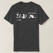 シュルディンガー弦理論Cat物理学者Quantum Mec Tシャツ (デザイン正面)