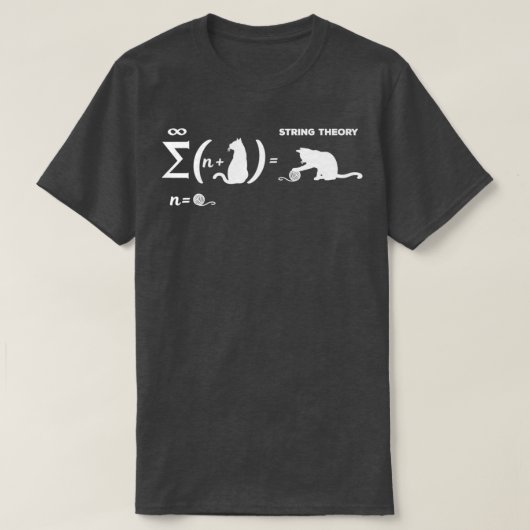 シュルディンガー弦理論Cat物理学者Quantum Mec Tシャツ (デザイン正面)