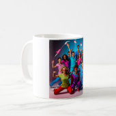 シュルバス・マグのスーパーヒーロー祝- Healthcare H コーヒーマグカップ (正面左)