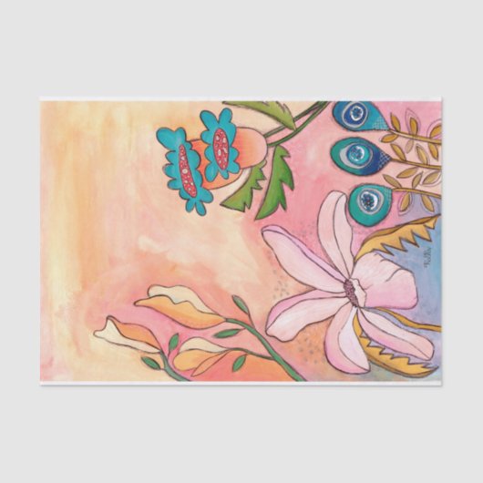 シュルレアルガーデングーアッシュインクアートアーティストプリント 薄葉紙 (正面)