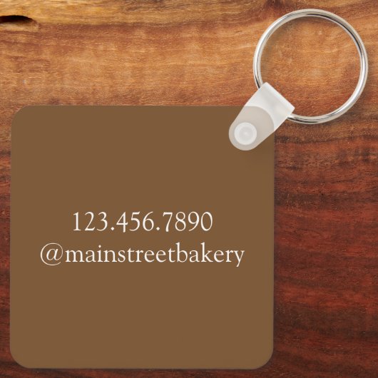 シュルーセルクラムブマフィンバイ焼いたベーカリーベイカーフード キーホルダー (裏面)