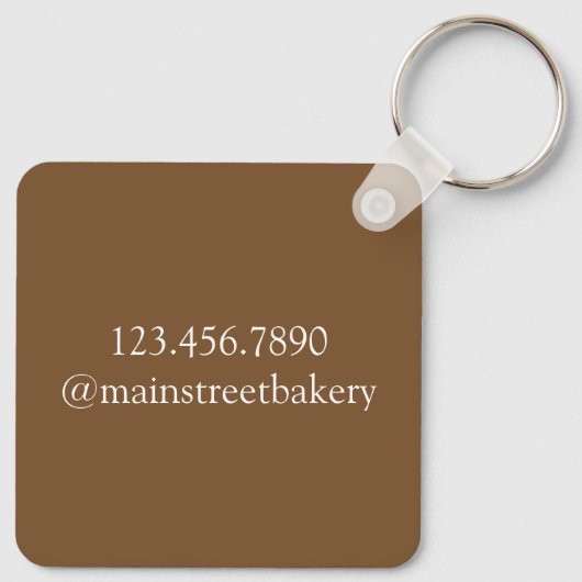 シュルーセルクラムブマフィンバイ焼いたベーカリーベイカーフード キーホルダー (裏面)