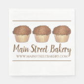 シュルーセルクラムブマフィンバイ焼いたベーカリーベイカーフード スタンダードランチョンナプキン (正面)