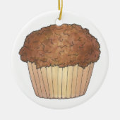 シュルーセルクラムブマフィンバイ焼いたベーカリーベイカーフード セラミックオーナメント (正面)